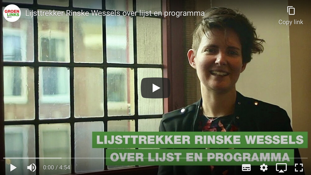 Rinske Wessels en GroenLinks programma 2022